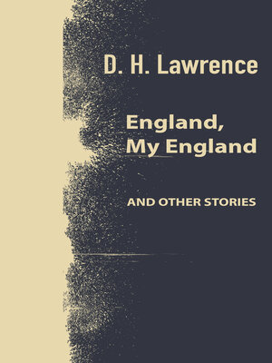 cover image of England, My England and other stories